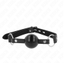 KINK - MORDAÇA BOLA TPE 4 CM COM FECHADURA PRETA 60 x 2 CM