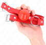 KINK - MORDAÇA BOLA TPE 4 CM COM FECHADURA ROJO 60 x 2 CM