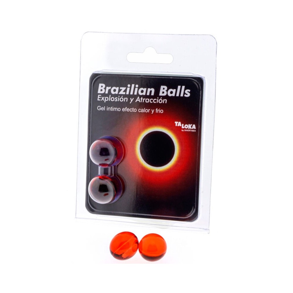 TALOKA - 2 BRAZILIAN BALLS HOT & COLD EFFECT EXCITING GEL