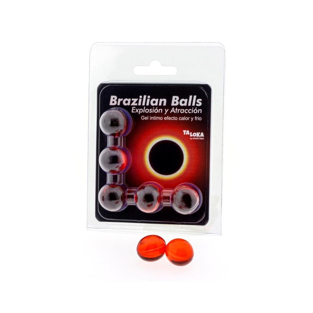 TALOKA - 5 BOULES BRÉSILIENNES GEL EXCITANT EFFET CHAUD & FROID