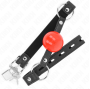 KINK - BALL 4 CM GAG CON SERRATURA SFERA ROSSA CINTURINO NERO 60 x 2 CM