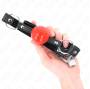 KINK - BALL 4 CM GAG CON SERRATURA SFERA ROSSA CINTURINO NERO 60 x 2 CM