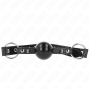 KINK - BÂILLON BALLE 4 CM AVEC POINTE RIVET ET SNAP LOCK 65 x 2 CM
