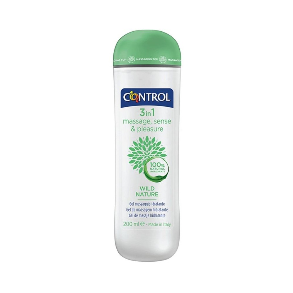 CONTROL - GEL DE MASSAGEM NATUREZA SELVAGEM 3 EM 1 200 ML