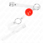 KINK - BALLE PVC TRANSPARENTE ROUGE 4 CM BAG AJUSTABLE