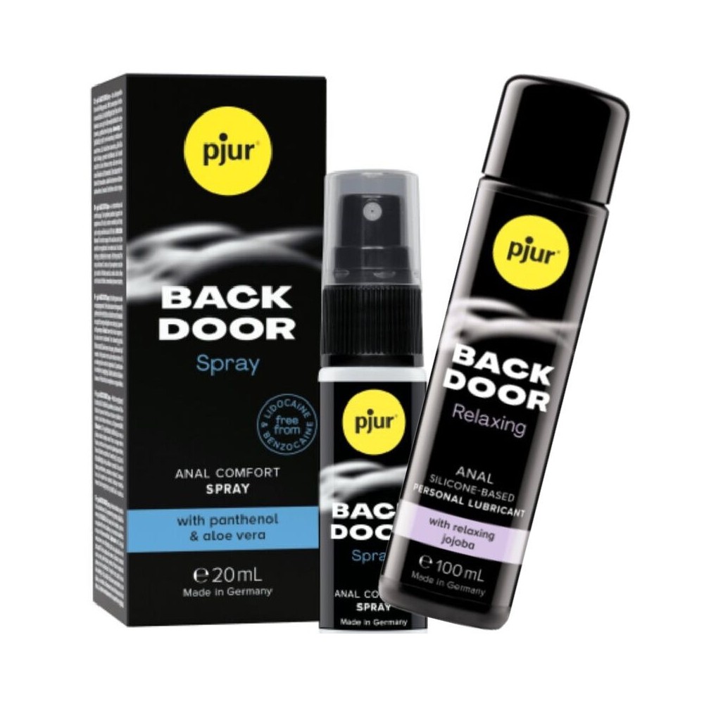 PJUR - BACK DOOR CONJUNTO DE LUBRIFICANTE ANAL E SPRAY