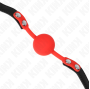 KINK - BOLA SILICONE VERMELHA MORDAÇA 4 CM 60 x 2 CM