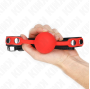 KINK - BOLA SILICONE VERMELHA MORDAÇA 4 CM 60 x 2 CM