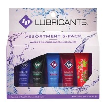 ID JUICY LUBE - 5-teiliges Gleitmittel, Tube 12 ml, sortierte Packung