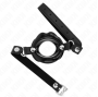 KINK - BÂTON LIP 8 CM AVEC SANGLE EN CUIR NOIR 63 x 2 CM AJUSTABLE 39-58 CM