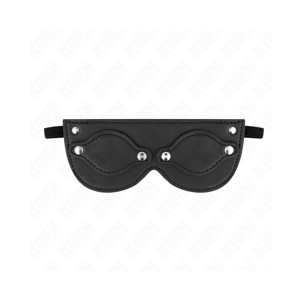 KINK - MASCHERA IN SIMILPELLE CON COPRI OCCHI RIMOVIBILI 22 x 9 CM
