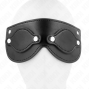 KINK - KUNSTLEDERMASKE MIT ABNEHMBAREN AUGENABDECKUNGEN 22 x 9 CM