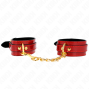 KINK - POLSINI JOANNA ANGEL ROSSO REGOLABILE CON CATENA ORO 16.5-26 CM X 4 CM