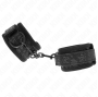 KINK - DARK LACE COVERED WRIST CUFFS NEOPRENE ADJUSTABLE BLACK 20-29 CM X 5 CM