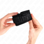 KINK - DARK LACE COVERED WRIST CUFFS NEOPRENE ADJUSTABLE BLACK 20-29 CM X 5 CM