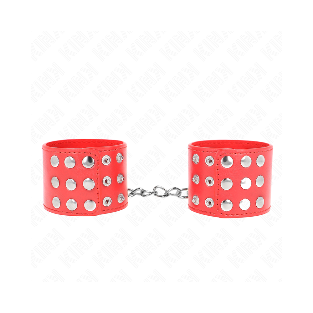 KINK - APPUI-POIGNETS AVEC BOUTON-PRESSION ROUGE RÉGLABLE 19-24 CM X 5,5 CM