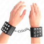 KINK - WRIST RESTRAINTS WITH SNAP FASTEN BLACK ADJUSTABLE 19-24 CM X 5.5 CM