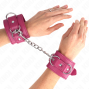 KINK - 3 D-RING WRIST RESTRAINTS ADJUSTABLE PINK 17.5-25 CM X 6 CM