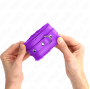 KINK - PREMIUM FUR LINED WRIST RESTRAINTS PURPLE WITH PURPLE BELT ADJUSTABLE 17-29 CM X 6 CM