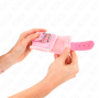 KINK - FUR LINED WRIST RESTRAINTS PINK WITH PINK BELT ADJUSTABLE 17-29 CM X 6 CM