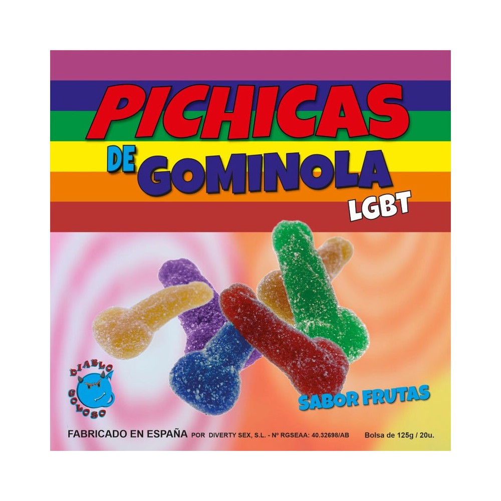 PRIDE - FRUITS DE PÉNIS GUMMY AVEC SUCRE LGBT