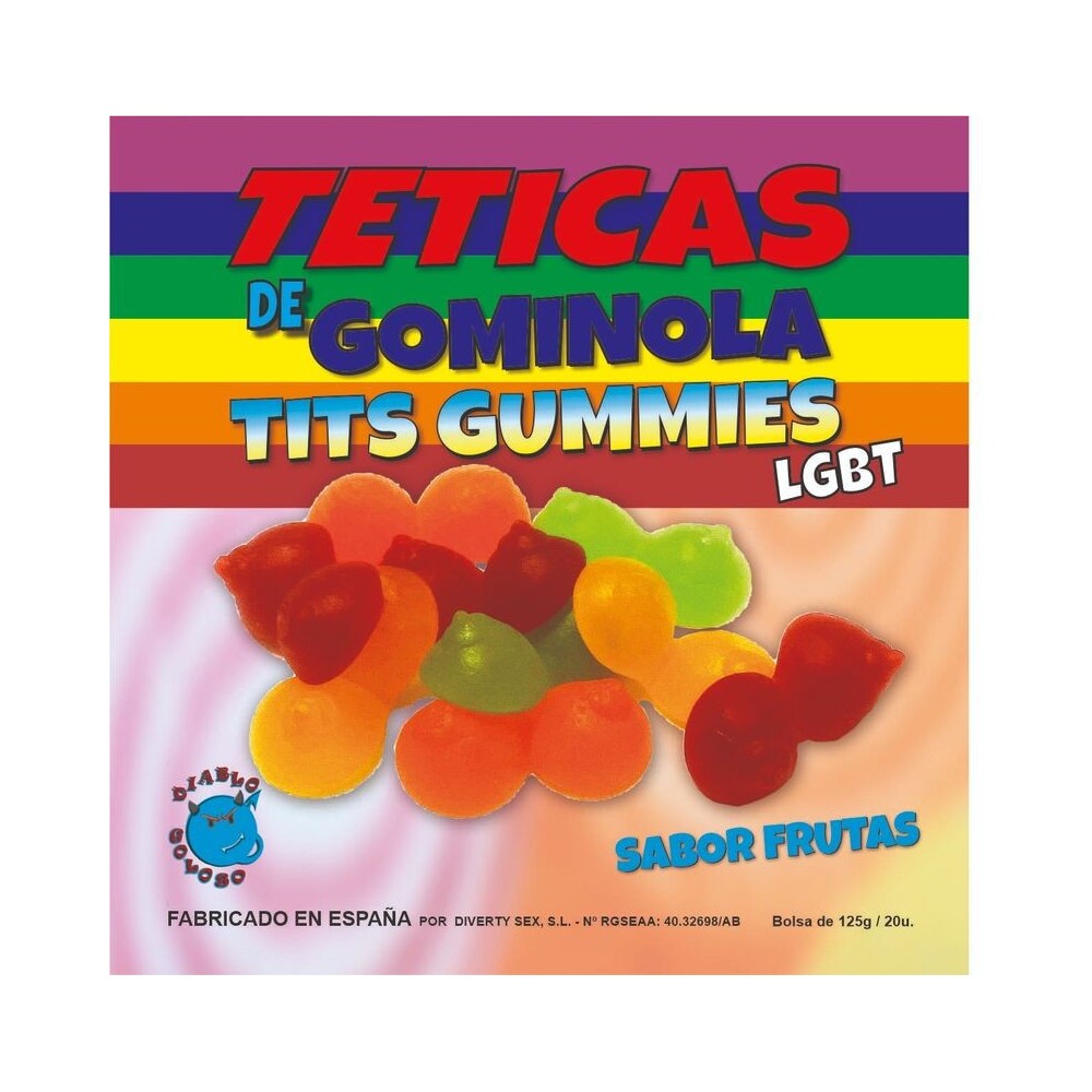 DIABLO GOLOSO - ASSORTED GLITTER GUMMY TEETICS