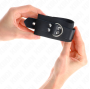 KINK - NYLON WRIST RESTRAINTS BLACK WITH LEATHER BELT BLACK ADJUSTABLE 19-29 CM X 5.1 CM