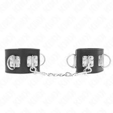 KINK - PUNHOS MULTPOSIÇÕES COM FECHAMENTO DE CADEADO PRETO AJUSTÁVEIS 16-23 CM X 5,5 CM