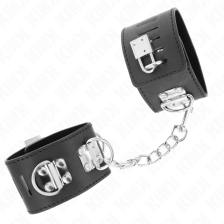 KINK - PUNHOS MULTPOSIÇÕES COM FECHAMENTO DE CADEADO PRETO AJUSTÁVEIS 16-23 CM X 5,5 CM