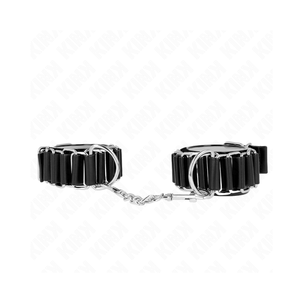 KINK - APPUI-POIGNETS FINS COMME CHARNIÈRES NOIR RÉGLABLE 16-22 CM X 3,5 CM
