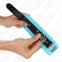 KINK - APPUI-POIGNETS VERROUILLABLES PREMIUM NOIR / BLEU RÉGLABLE 21-28 CM X 5,5 CM