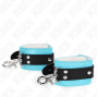 KINK - PREMIUM LOCKABLE WRIST RESTRAINTS BLACK / BLUE ADJUSTABLE 21-28 CM X 5.5 CM