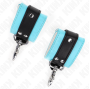 KINK - REMOÇÕES DE PULSO FECHÁVEIS PREMIUM PRETO / AZUL AJUSTÁVEIS 21-28 CM X 5,5 CM