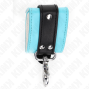 KINK - APPUI-POIGNETS VERROUILLABLES PREMIUM NOIR / BLEU RÉGLABLE 21-28 CM X 5,5 CM