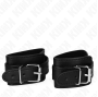 KINK - PROTEÇÕES DE PULSO DE MASMORRA COM BLOQUEIO PRETO AJUSTÁVEIS 21-28 CM X 5,5 CM