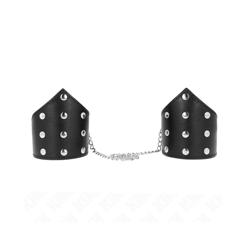 KINK - BLACK POINT STYLE WRISTBANDS WITH CHAIN ADJUSTABLE 17-23 CM X 8.5 CM