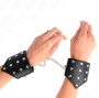 KINK - BRACELETS STYLE POINT NOIR AVEC CHAÎNE RÉGLABLE 17-23 CM X 8,5 CM