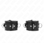 KINK - HEAVY WRIST RESTRAINTS WITH BLACK FUR LINED ADJUSTABLE 20-30 CM X 6 CM