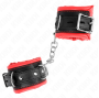 KINK - PULSO PESADO COM FORRO DE PELE VERMELHA AJUSTÁVEL 20-30 CM X 6 CM