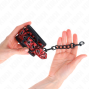 KINK - PULSO PADRÃO DIAMANTE VERMELHO ESCURO AJUSTÁVEL 17-26 CM X 5,5 CM