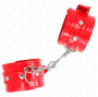 KINK - MANCHETTES BRILLANTES ROUGE AJUSTABLES 23-33 CM