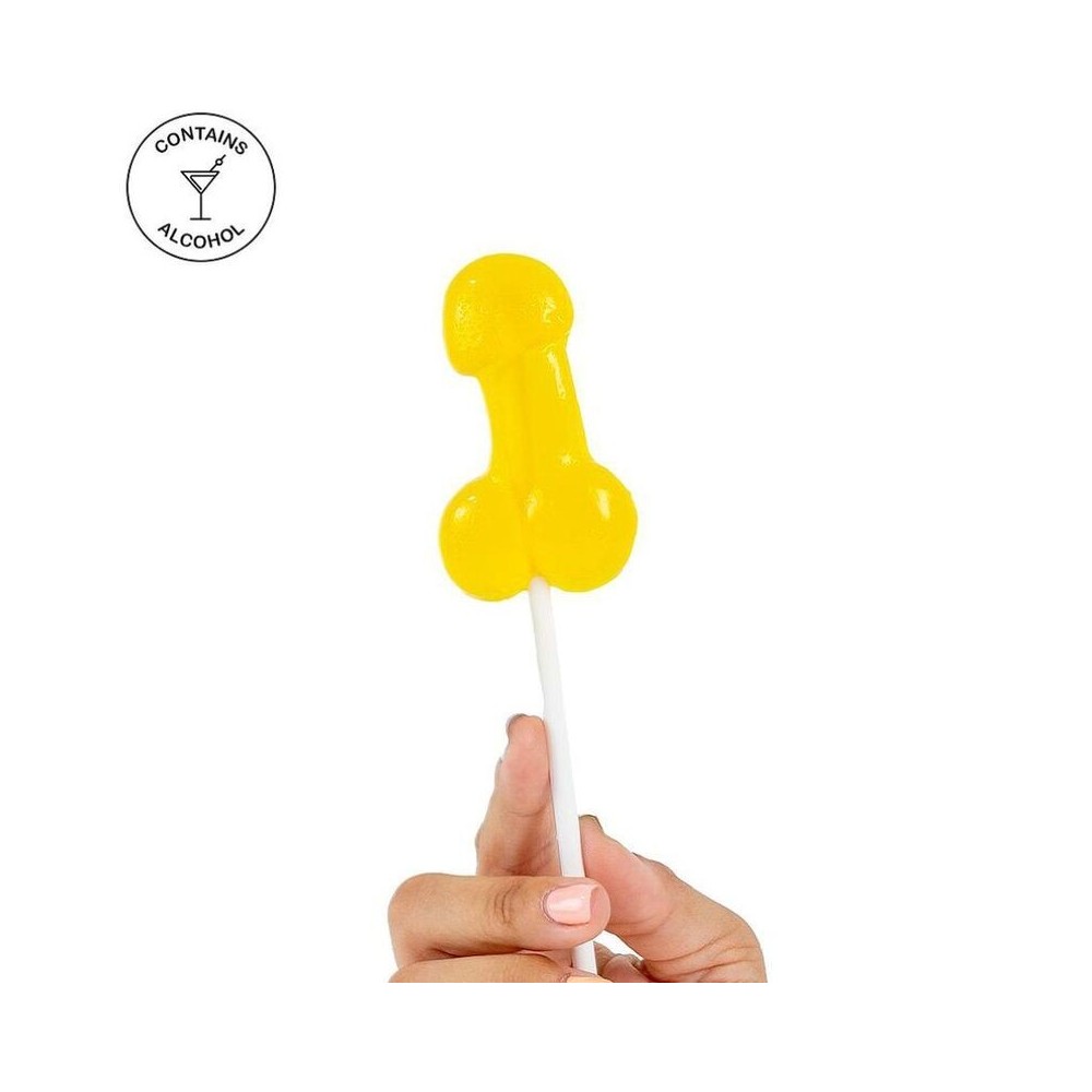 SECRETPLAY - COCK LOLLIPOP WITH ALCOHOL PINEAPPLE COLADA