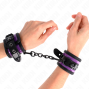 KINK - PUNHOS DE NEOPRENE ROXO CLARO AJUSTÁVEIS 21-28 CM X 5 CM