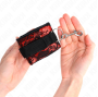KINK - RETENUES POIGNETS SCANDAL ROUGE-NOIR