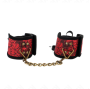 KINK - RESISTENZA DA POLSO SCANDALO DETTAGLI IN PIZZO ROSSO-NERO 24,5 CM X 6,5 CM
