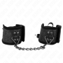 KINK - SCANDAL WRIST RESTRAINTS BLACK LACE DETAILS 24.5 CM X 6.5 CM