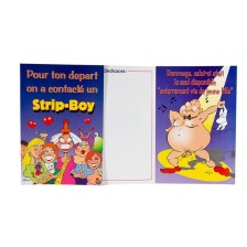 FEMARVI - CARTE DADIEU STRIP BOY /FR