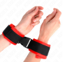KINK - NYLON BIND HOOK&LOOP WRIST RESTRAINTS BLACK MODEL 1 AJDUSTABLE 25-35 CM X 6 CM