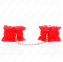 KINK - LACE ELASTIC WRIST RESTRAINTS RED