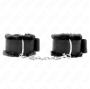 KINK - PULSO FORRO PELUDO PRETO AJUSTÁVEL 17-31 CM X 7 CM
